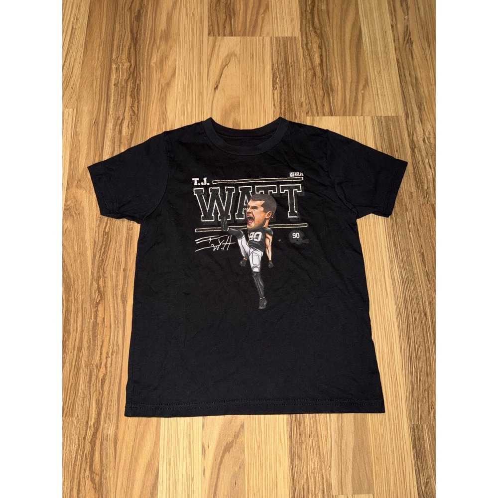 Pittsburgh Steelers TJ Watt NFL Tee cotton Youth Tee Sz M Medium 10/12